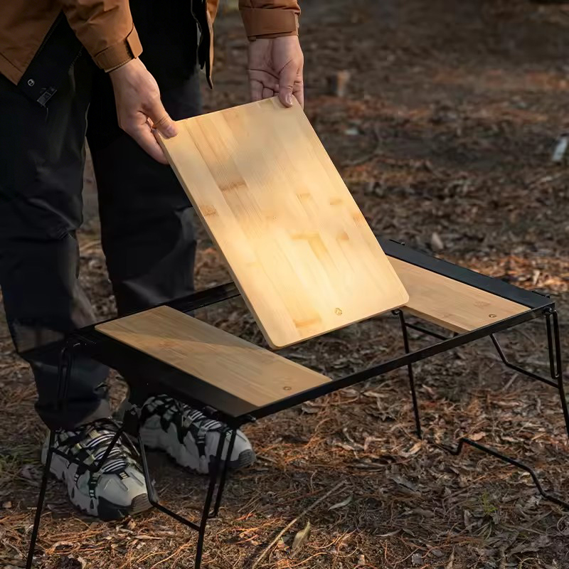 両面竹製まな板 軽量折りたたみ式カッティングボード デスク、 - Camping Double Cooking Stove のレビューと価格